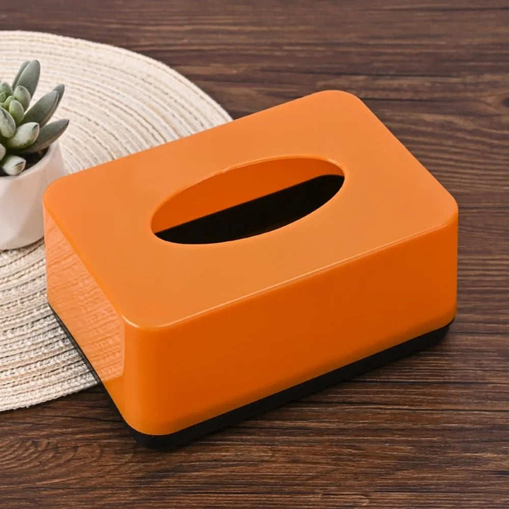 boîte mouchoirs moderne multicolore texture mat plastique papier mouchoir jaune orange bleu vert rose