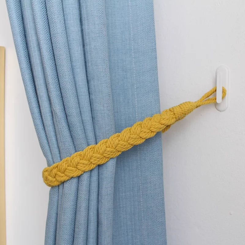 corde tressée artisanale motif régulier opaque rustique beigeclair chambre salon decoration