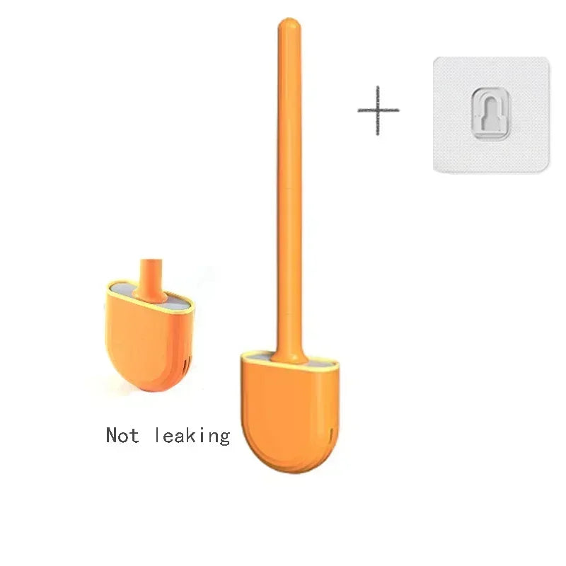 brosse wc silicone adhésive murale noire moderne sans odeur poignée antidérapante