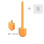 brosse wc silicone adhésive murale noire moderne sans odeur poignée antidérapante