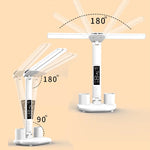 lampe multifonctionnelle blanc moderne horloge date heure température deux stylos rubik cube