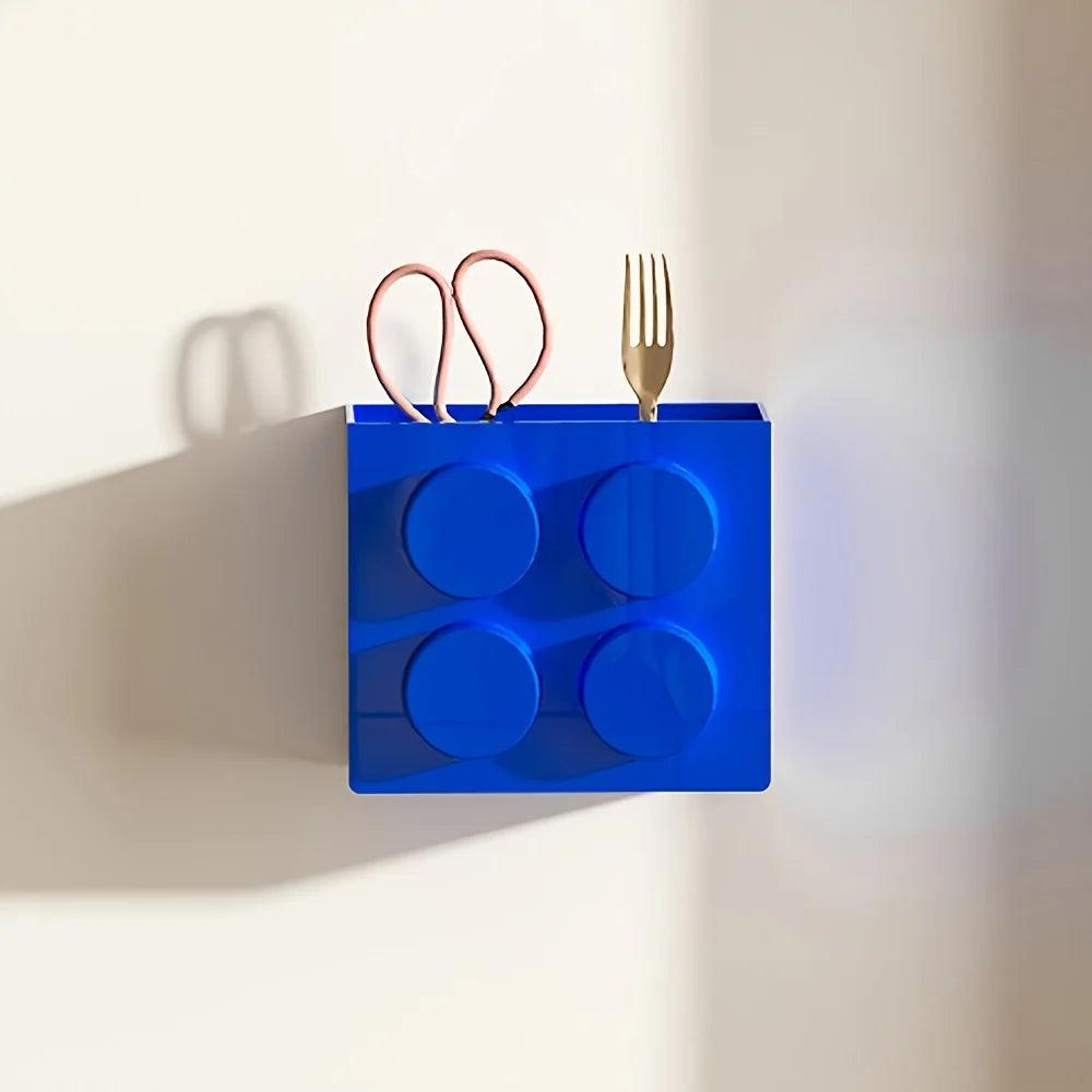 boîtes rangement magnétiques rouge bleu jaune blocs lego moderne fixations magnétiques almacenamiento organizador porta