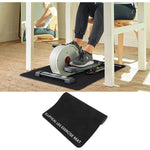 tapis d'exercice antidérapant insonorisant protection sol robuste machine elliptique gym noir pliable utilisation quotidienne