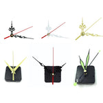 Kit de réparation mécanisme horloge murale silencieuse quartz noir et rouge