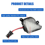 lampe led 18 diodes noire blanche câbles rouge noirs moderne voiture flaque
