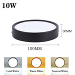 lampe led noir moderne adhésif 10w 15w 25w chambre cuisine surface toucher led aluminium