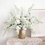 bouquet artificiel fleurs blanc rose violet moderne vaseintérieurDecoration maison
