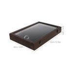 présentoir bijoux bois tapis noir grille dimensionnement medals badges pins collection portable classic