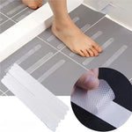 bandelettes adhésives antidérapantes blanc noir texture micro poreuse moderne adhésif respectueux environnement sécurité baignoire
