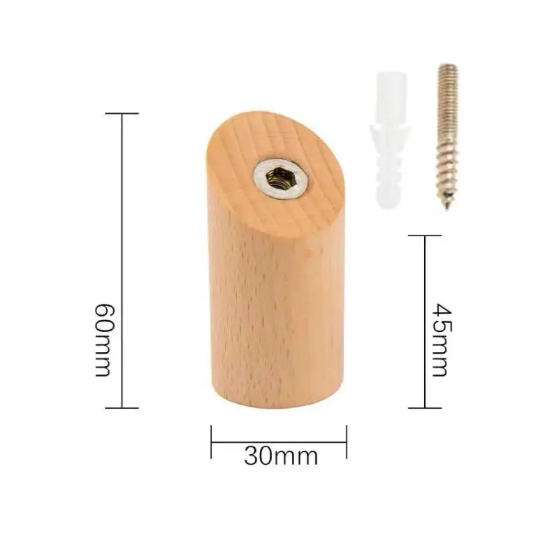crochet mural bois naturel minimaliste adhésif sac main clés serviette plante savonnette