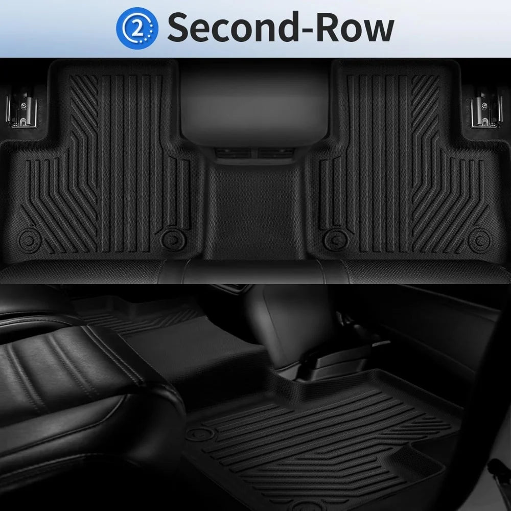 tapis sol noir tapis avant arrière rayures diagonales surface rugueuse velcro moderne résistant voiture