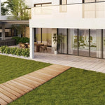 allée jardin bois clair rustique naturelle extérieure résistante intempéries facile installerrollable