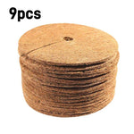 tapis protection pots fleurs marron clair texture naturelle antigel biodegradable 20cm 25cm 30cm 35cm
