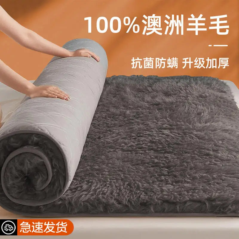 tapis sol peluche épais gris foncé moderne maison chaude hiver confort intérieur