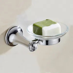 accessoires salle bain chrome moderne porte serviettes porte savon porte papier toilette fixations murales