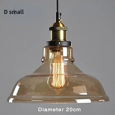 suspension lumineuse industrielle vintage ampoule filament verre transparent noir salon restaurant bar