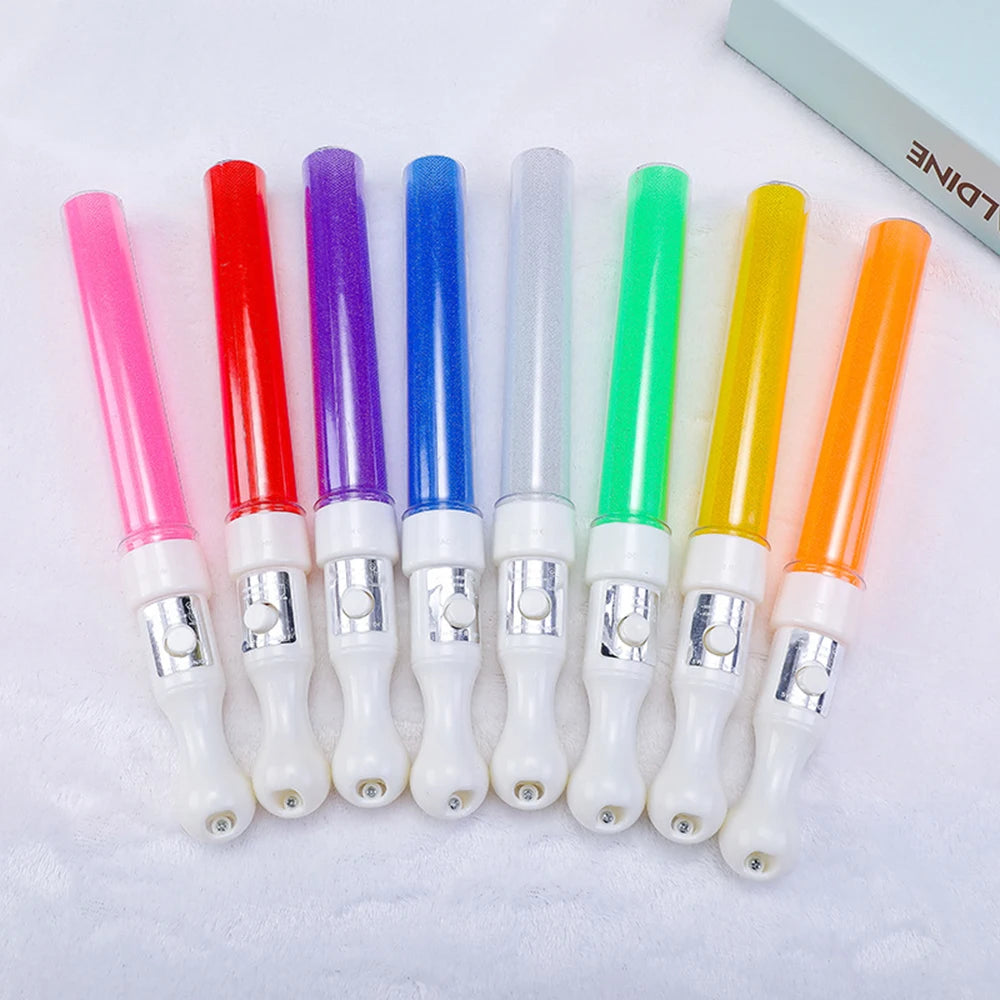 bâtons lumineux multicolores clignotants accessoires décoration mariage anniversaire fêtes poignée contrôlable