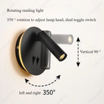 lampe chevet or moderne éclairage chambre coucher led angle réglable fixée mur minimaliste