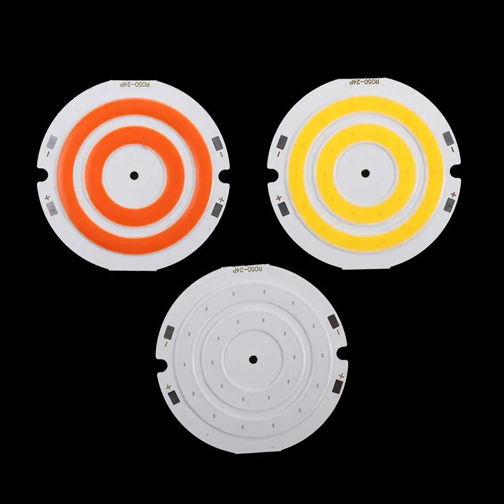plaque led moderne rayures concentriques blanc orange jaune éclairage décoration maison travail bricolage