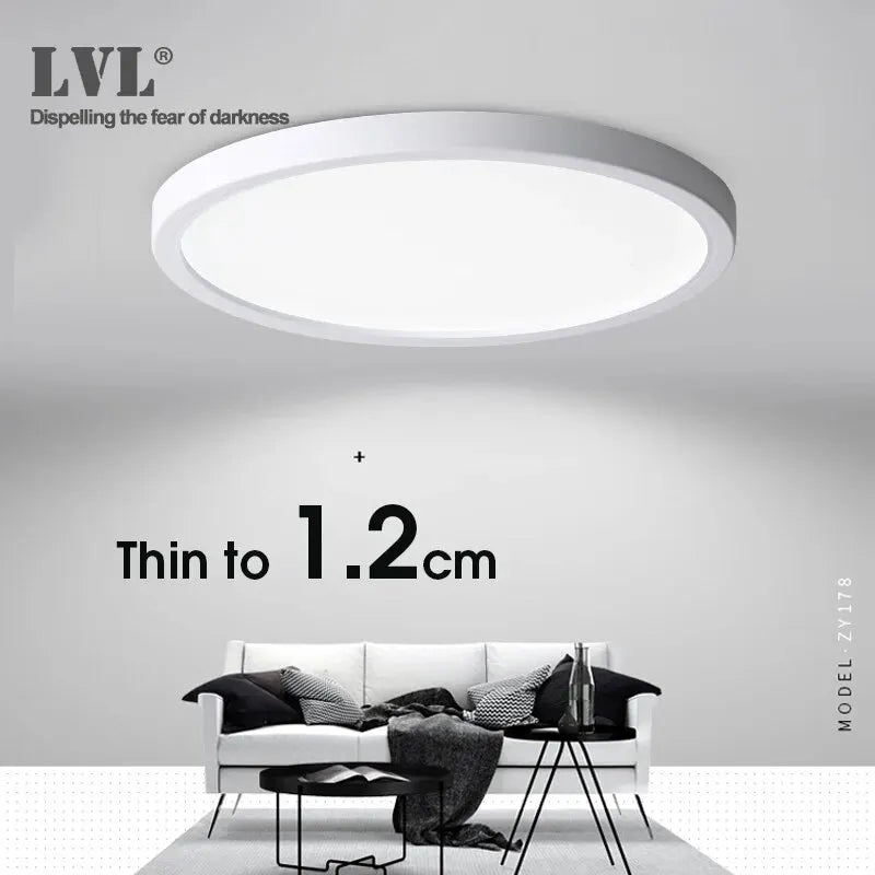 lampe led moderne adhésive 6w 9w 13w 18w 24w blanc mat surface opaques