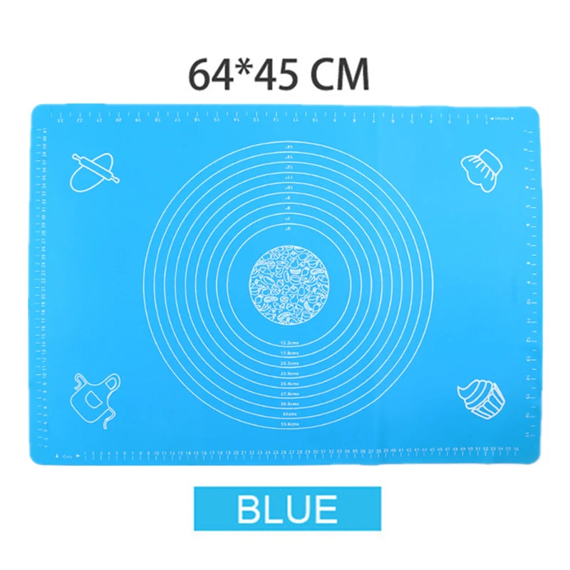 tapis pâtisserie silicone violet vert bleu rose cercles utilitaire pratique facile nettoyage réutilisable