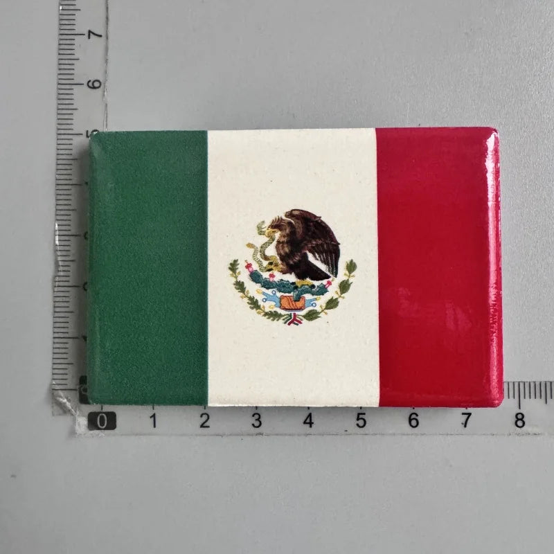 aimants réfrigérateur mexicains sombreros guitares cactus motifs floraux animaux exotiques souvenirs traditionnels multicolores