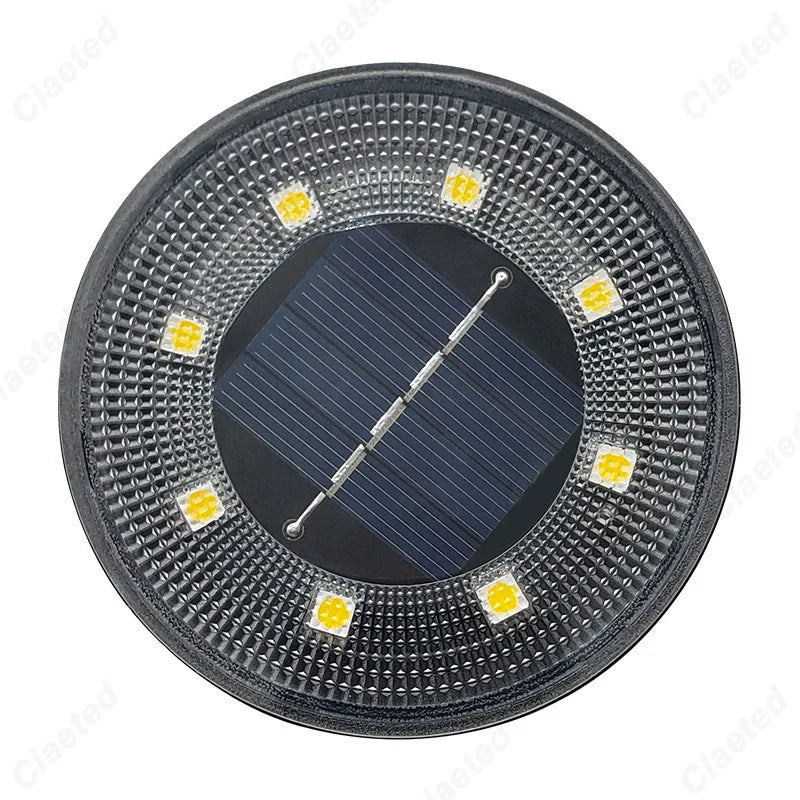 lampe solaire ip68 étanche extérieure noir blanc modernes led perforations direct placement jardinétalement