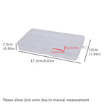 boîtes rangement transparentes empilables colorées poignée moderne 14.8cm 14.8cm 12.3cm