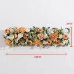 guirlande florale artificielle fleurs roses feuilles vertes décoration intérieure classique 100x28cm anniversaire mariage