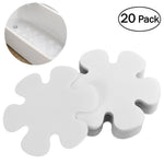 tapis bain adhésifs antidérapants blanc motif fleurs moderne salle bain respectueux environnement
