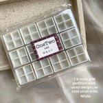 boîtes rangement bijoux transparentes compartiments grilles modernes pratique poignée bois