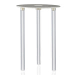 support gâteau blanc tiges rond lisse moderne tiges plateau rond carré cuisine