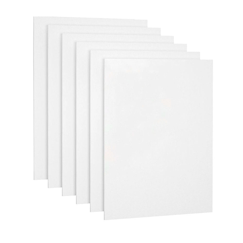 toiles blanches peinture texture granuleuse artistique set pinceaux peinture palette crayons pièces