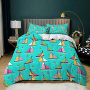 Housse de couette bleu marine personnalisable en lin pour lit simple double king queen