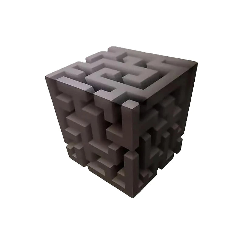 décoration murale 3d cube géométrique gris noir minimaliste illusion optique