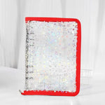 album photo transparent moderne étoiles dorées anneaux métalliques pochettes réutilisables pvc a5