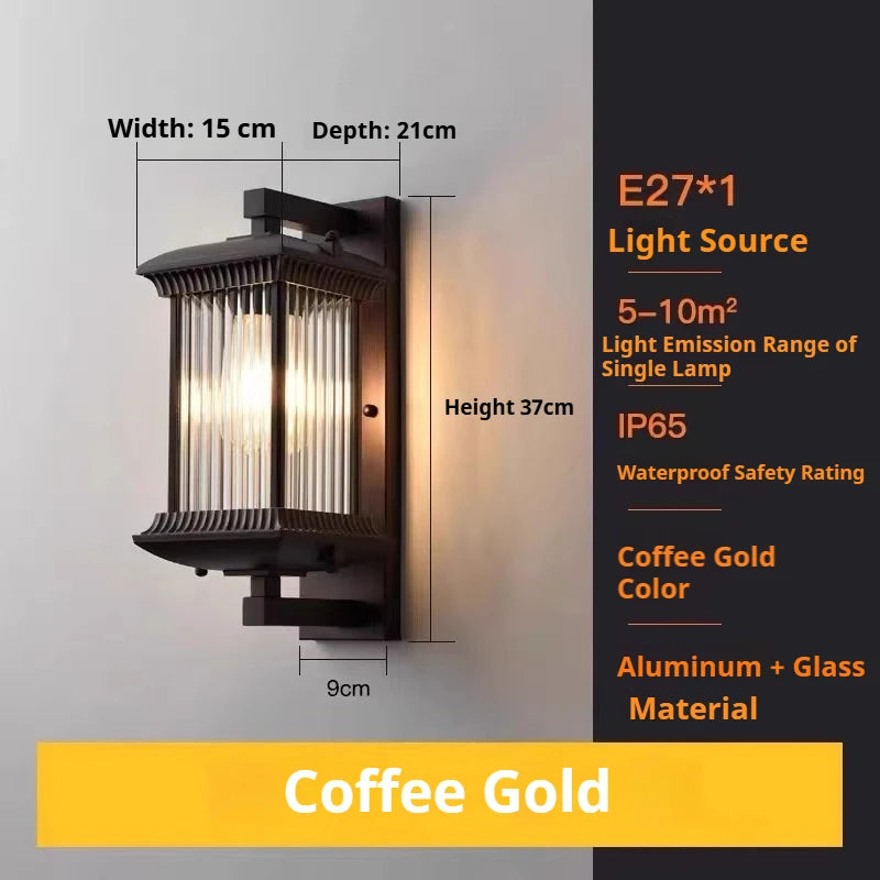 lampe murale classique marron foncé texture mat grille protection ampoule éclairage quotidien flux lumineux