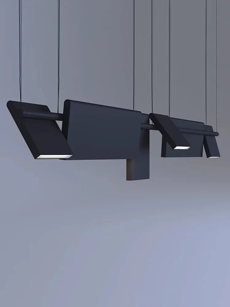 suspension lumineuse moderne led noir minimaliste 4000k 6000k 3000k