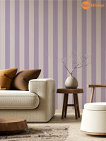papier peint rayé moderne jaune blanc violet marron adhésif auto collant amovible décoration mur
