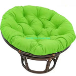 Coussin pouf de sol rond jaune