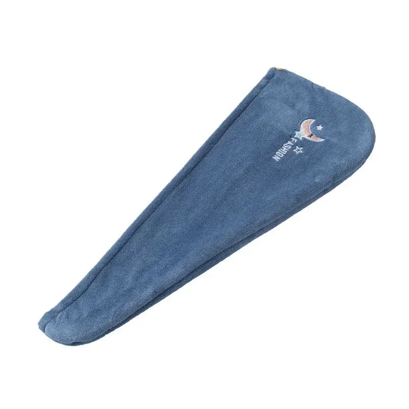 serviette cheveux microfibre absorbante rapide animaux mignons brodés couleurs variées douces pratique