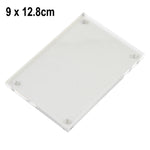 cadre photo transparent acrylique moderne minimaliste facile nettoyer dimension 9x12.8cm fixations vis