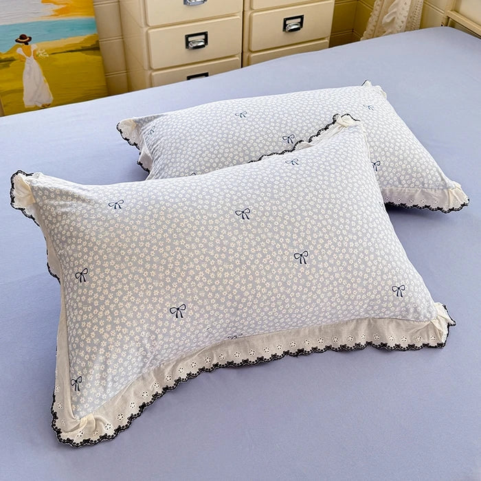housse coussin léopard dentelle maison lit hospitalière polyester respectueux environnement classique romantique