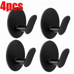 porte serviettes adhésif acier inoxydable noir moderne salle bain utilisation multiple protection adhésive fixe