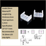clips montage ruban led transparents vis moderne pack 50 clips fixations led