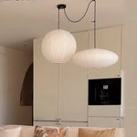 suspension lumineuse moderne blanche rayures horizontales opaque salon chambre restaurant