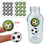 stickers adhésifs football noirs blancs verts 3cm moderne sportifs chambre enfants anniversaire fête