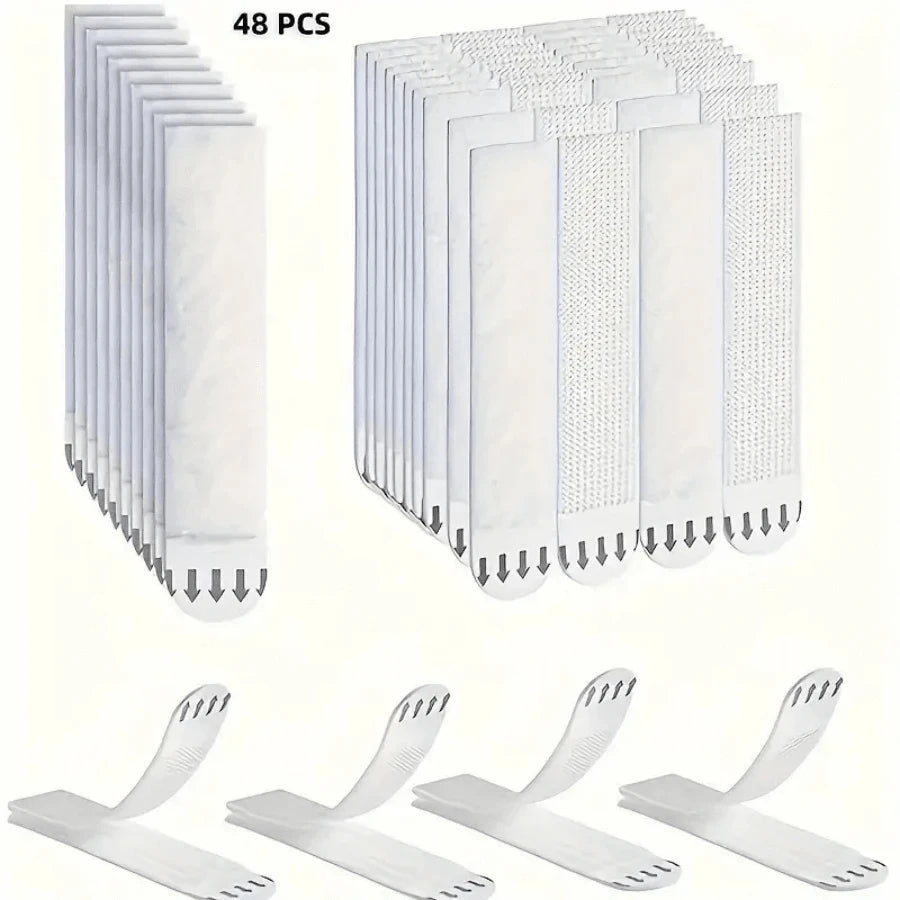 cadre mural support adhésif noir blanc contemporain 48 bandes adhésives 12 paires différentes