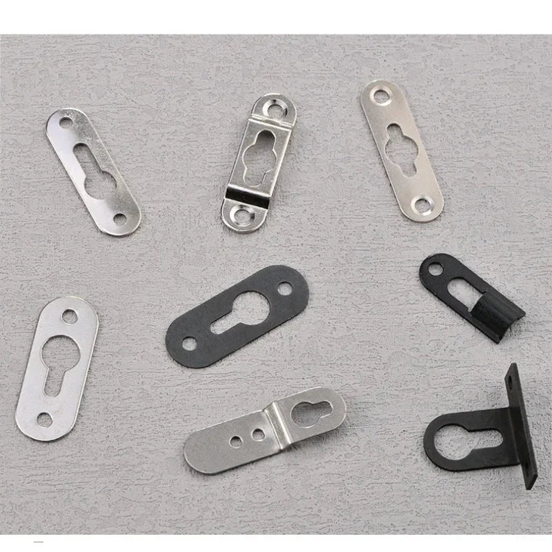 plaques fixation or noir argent modernes 30 pièces quincaillerie suspension cadres bois