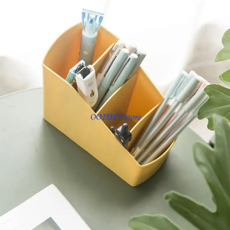 organisateur moderne rose bleu jaune stylos téléphones télécommandes papier magazines 12.5cm 9cm 16.7cm